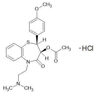 ジルチアゼム塩酸塩構造式画像